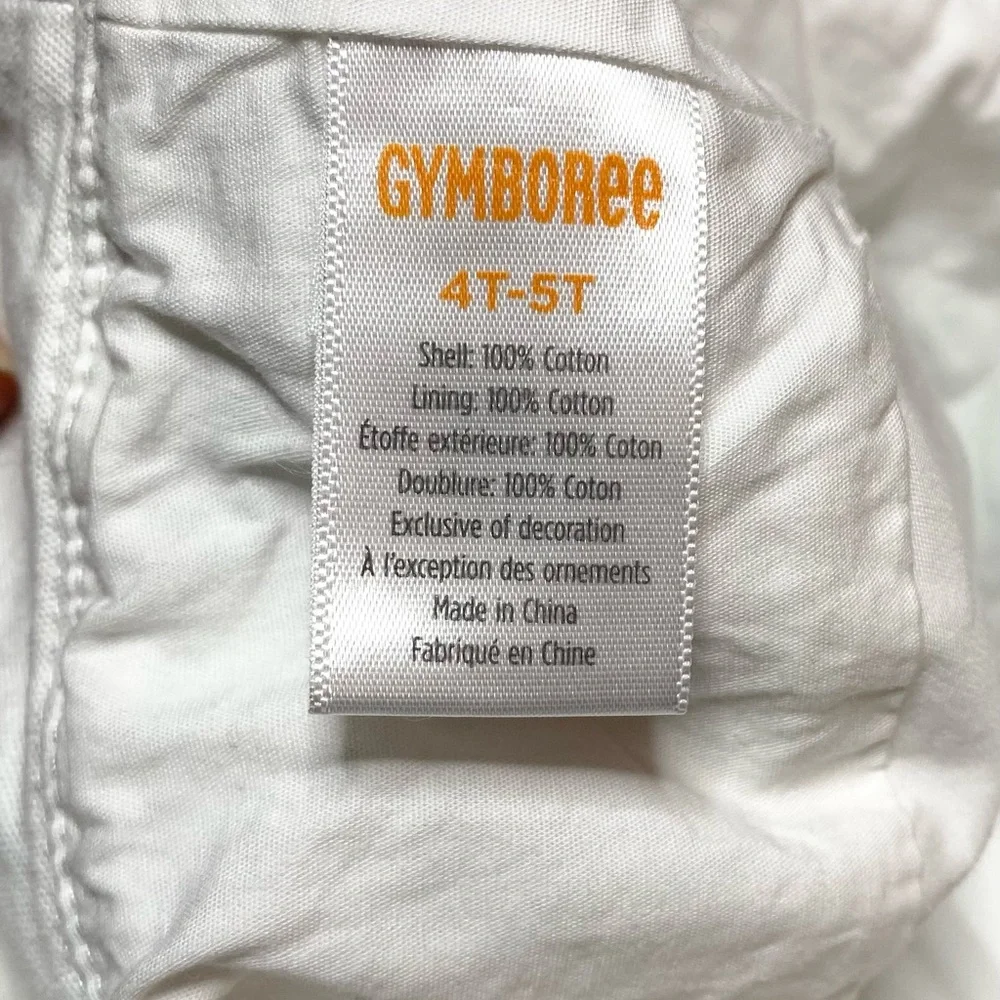 NWOT Gymboree Seahorse White Bucket Hat 4/5 Toddler
